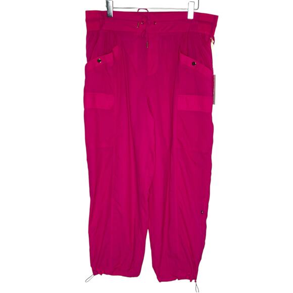 Athleta x Alicia Keys 18 NEW Keys High Waist Utility Pants Jogger Rasberry Pink - Picture 2 of 11